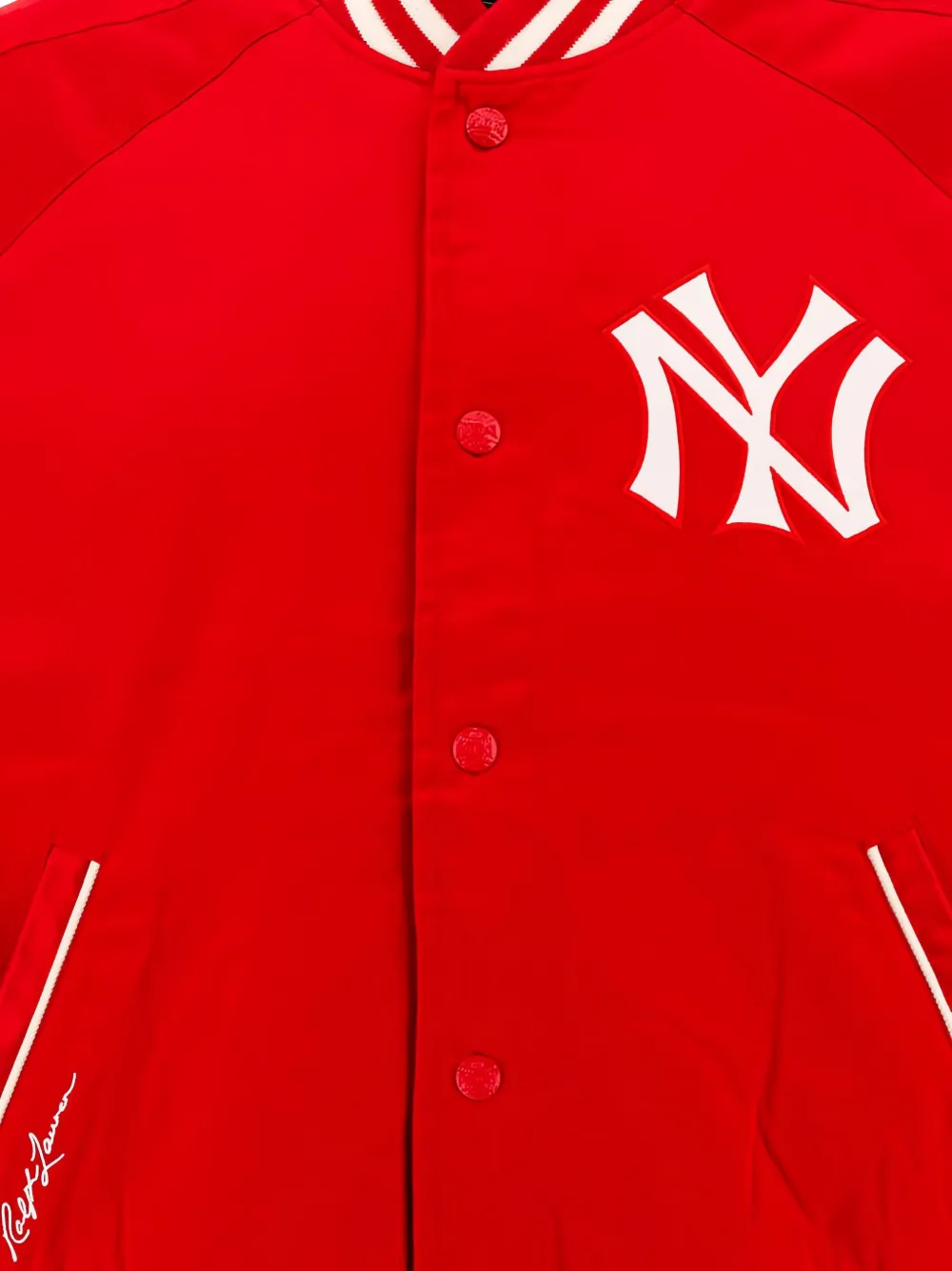 Polo Ralph Lauren Bomberjack met Yankees-logo Rood