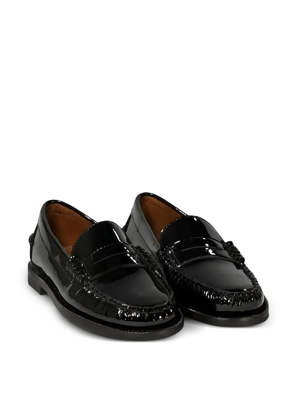 Sebago Classic Dan lakleren penny loafers Zwart