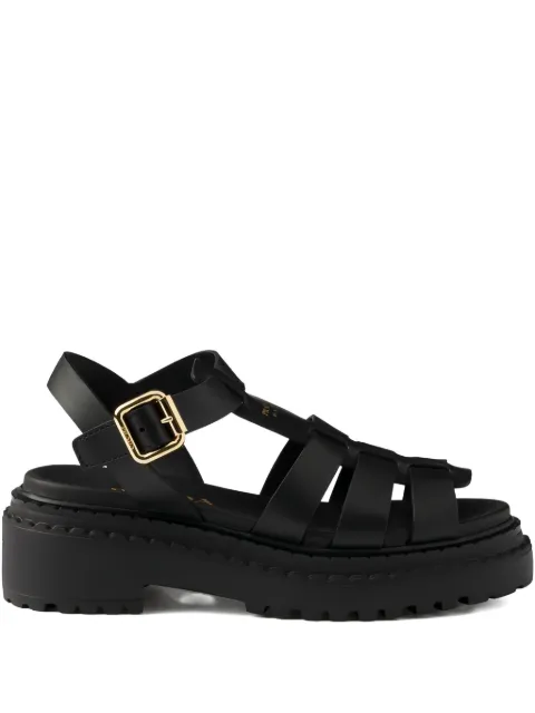 Prada 55mm leather platform sandals
