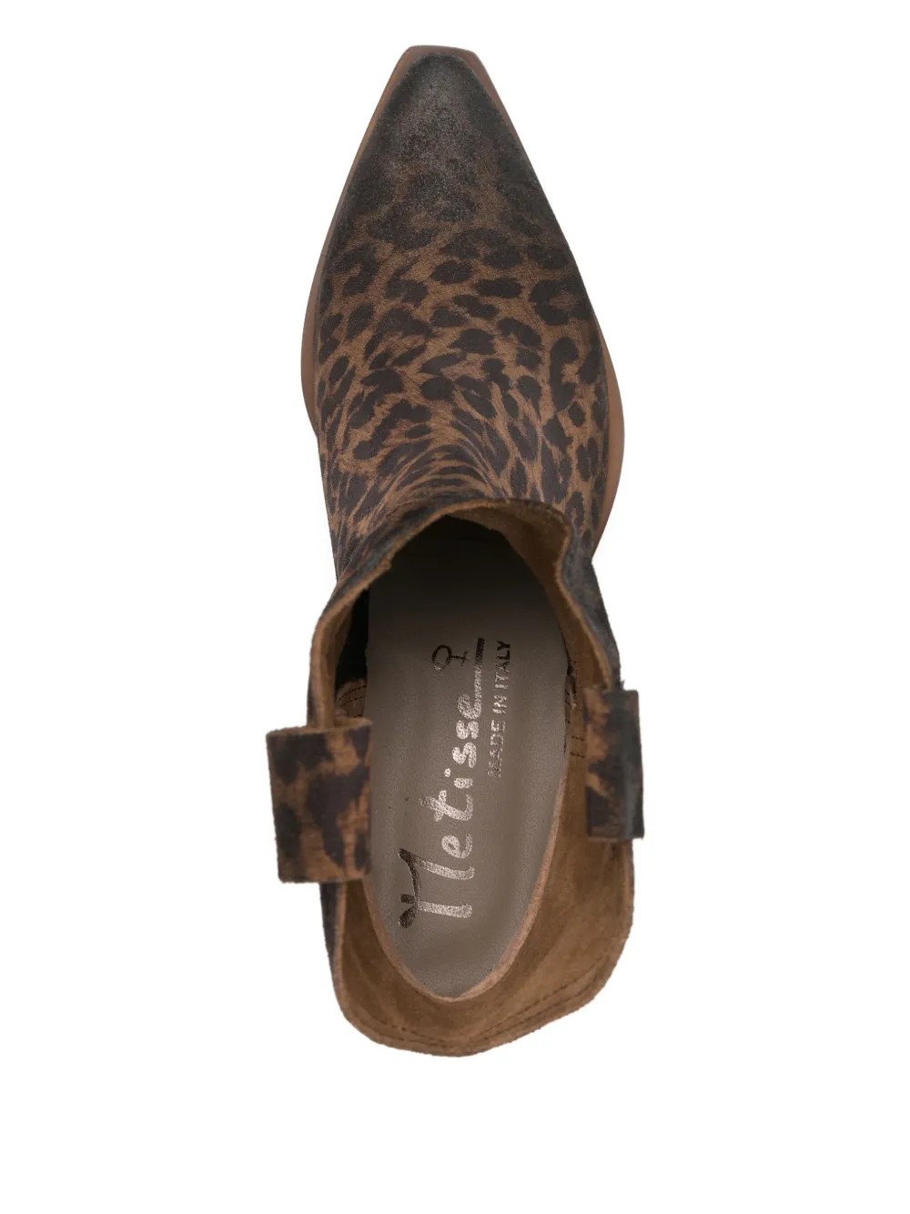 Metisse leopard-print boots Brown