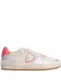 Philippe Model Paris Nice Low metallic-panelled sneakers - Neutrals