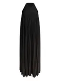 Max Mara halter-neck pleated dress - Black