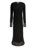 Sportmax textured-knit open-back dress - Black