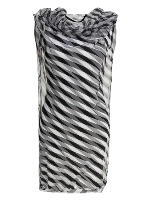Max Mara 카울 넥 스트라이프 드레스