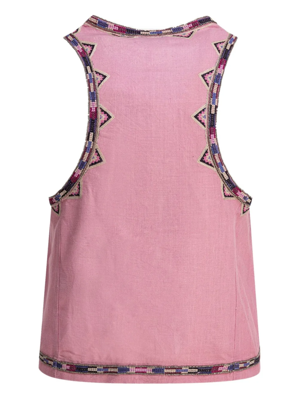 ISABEL MARANT embroidered sleeveless tank top Roze