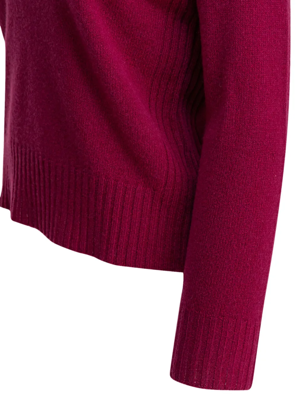 Kangra Cashmere Kangra Ribbed Turtleneck Knitwear In Rich Purple In Purple