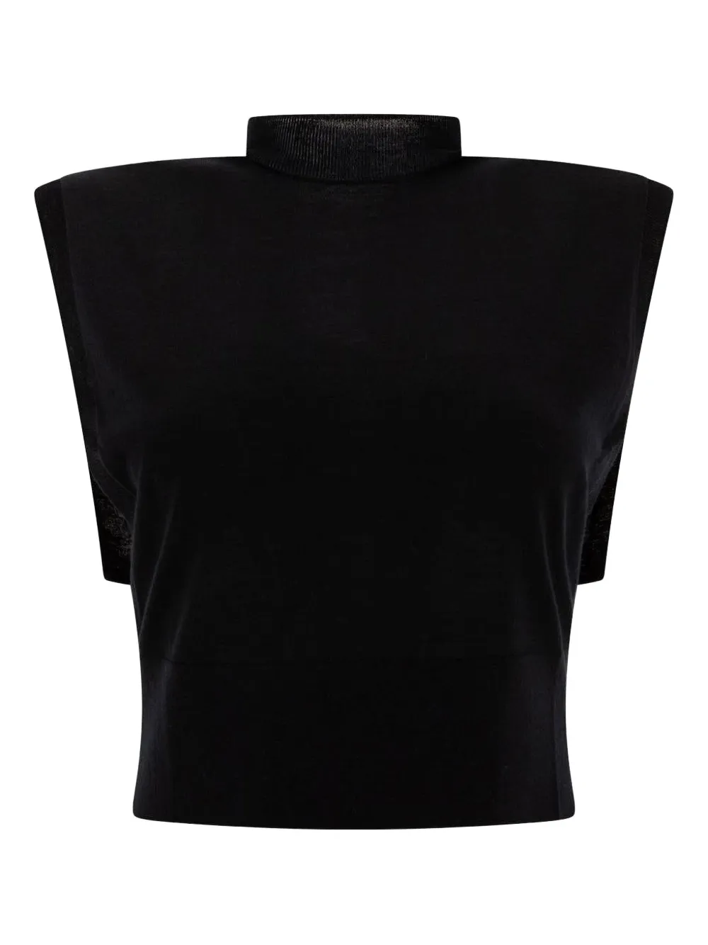 Max Mara Top met hoge hals Zwart