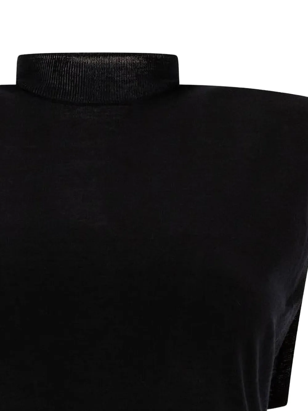 Max Mara Top met hoge hals Zwart