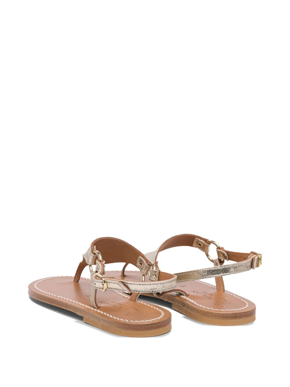 K. Jacques leather thong sandals Neutrals