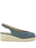 Castañer slingback wedge heeled espadrilles - Blue