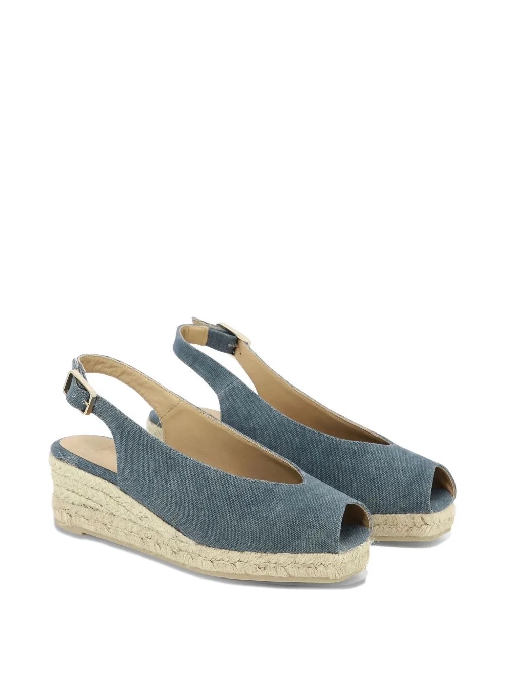 Castañer slingback wedge heeled espadrilles Blue