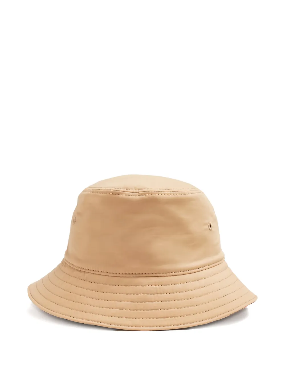Burberry Kids embroidered-check bucket hat Beige