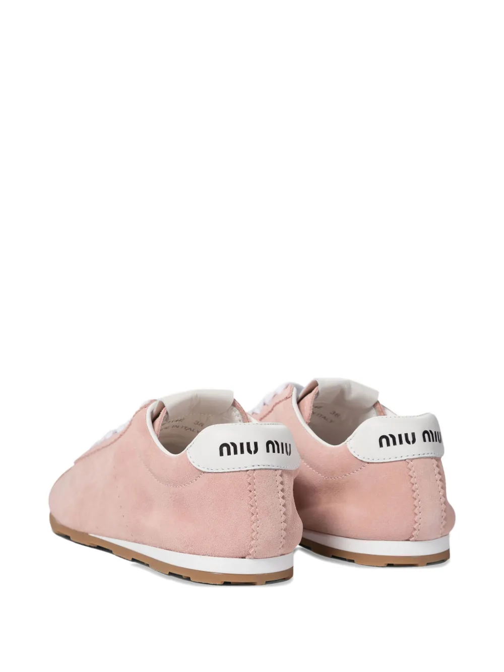 Miu Geperforeerde sneakers Roze