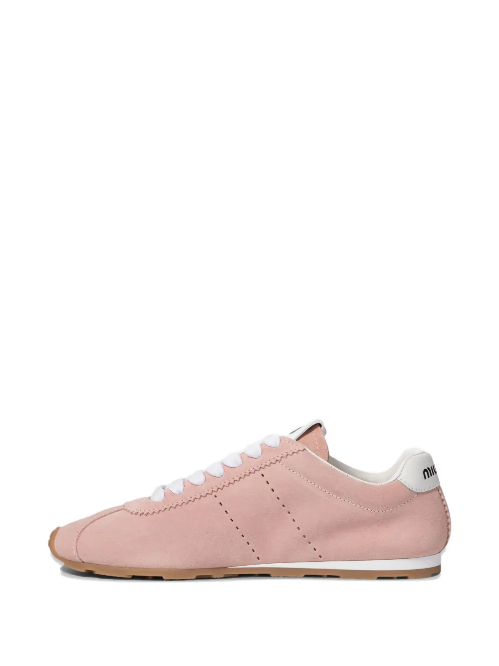 Miu Geperforeerde sneakers Roze