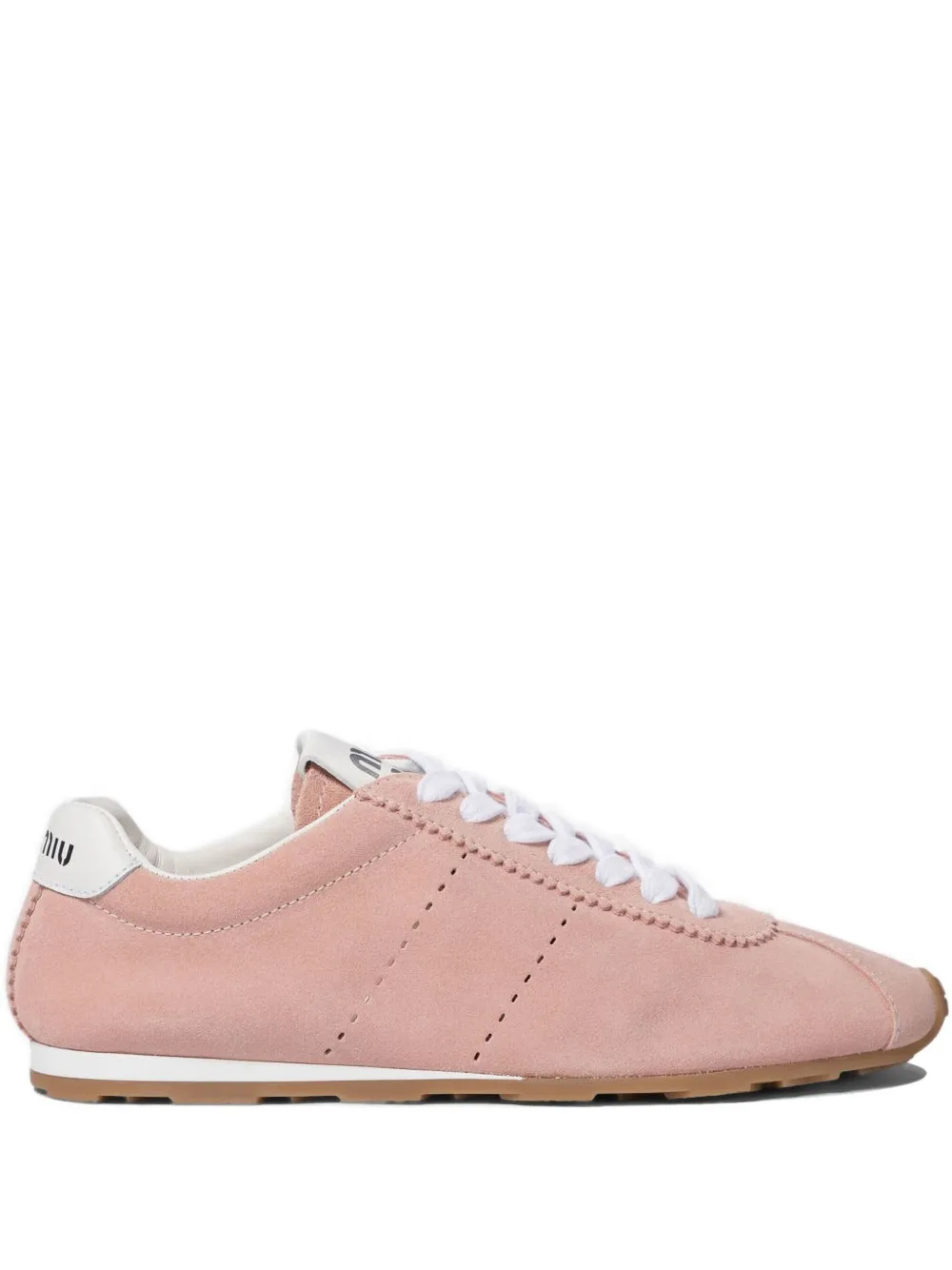 Miu Geperforeerde sneakers Roze