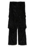 MASU Fluffy Cargo pants - Black