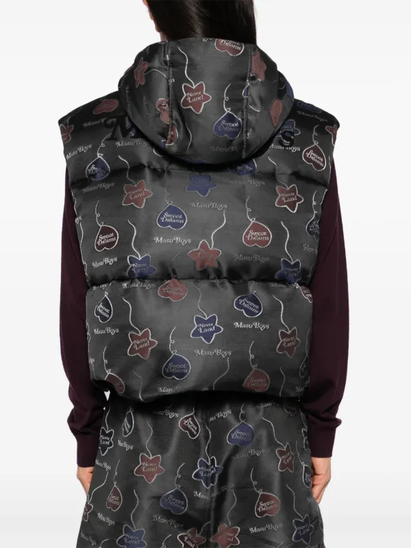 MASU Falling Balloon ダウンベスト ジャケット | ブラック | FARFETCH JP