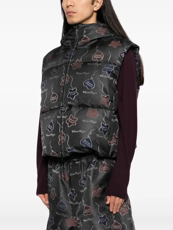 MASU Falling Balloon ダウンベスト ジャケット | ブラック | FARFETCH JP