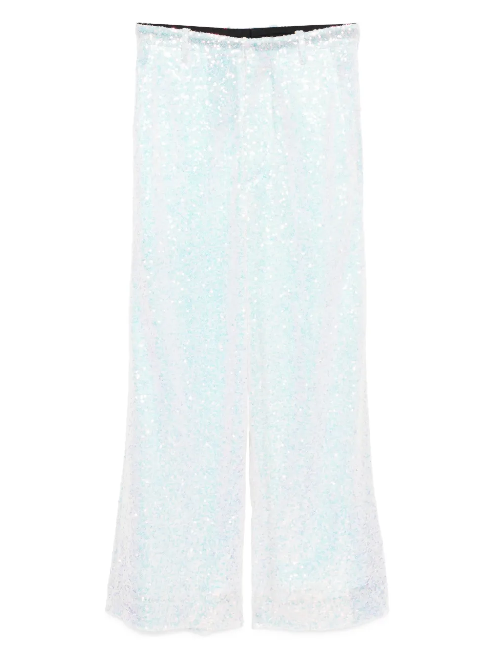sequinned wide-leg trousers
