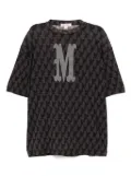 MASU angel-print mesh T-shirt - Black