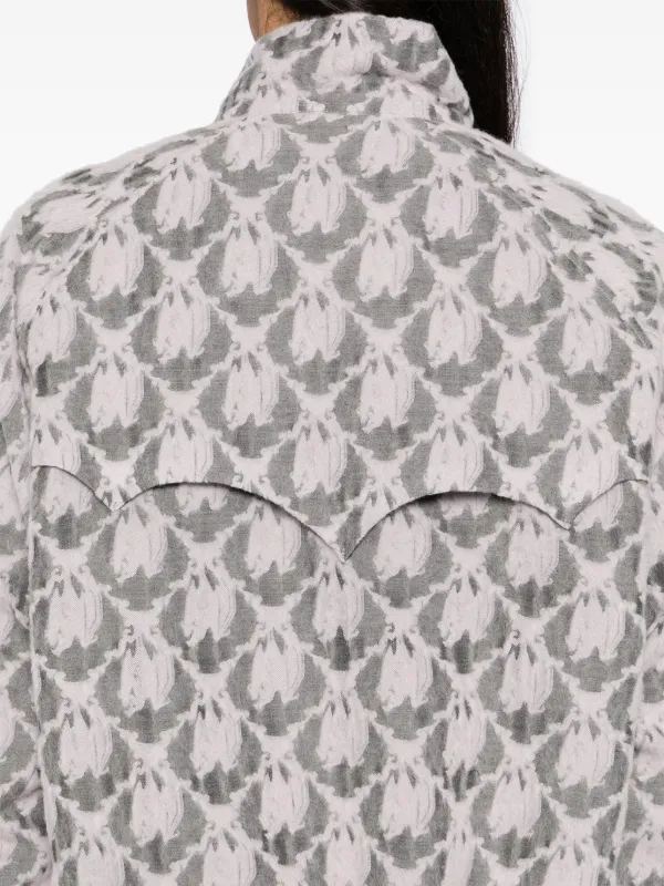 MASU bat-jacquard Drizzler Jacket | Pink | FARFETCH