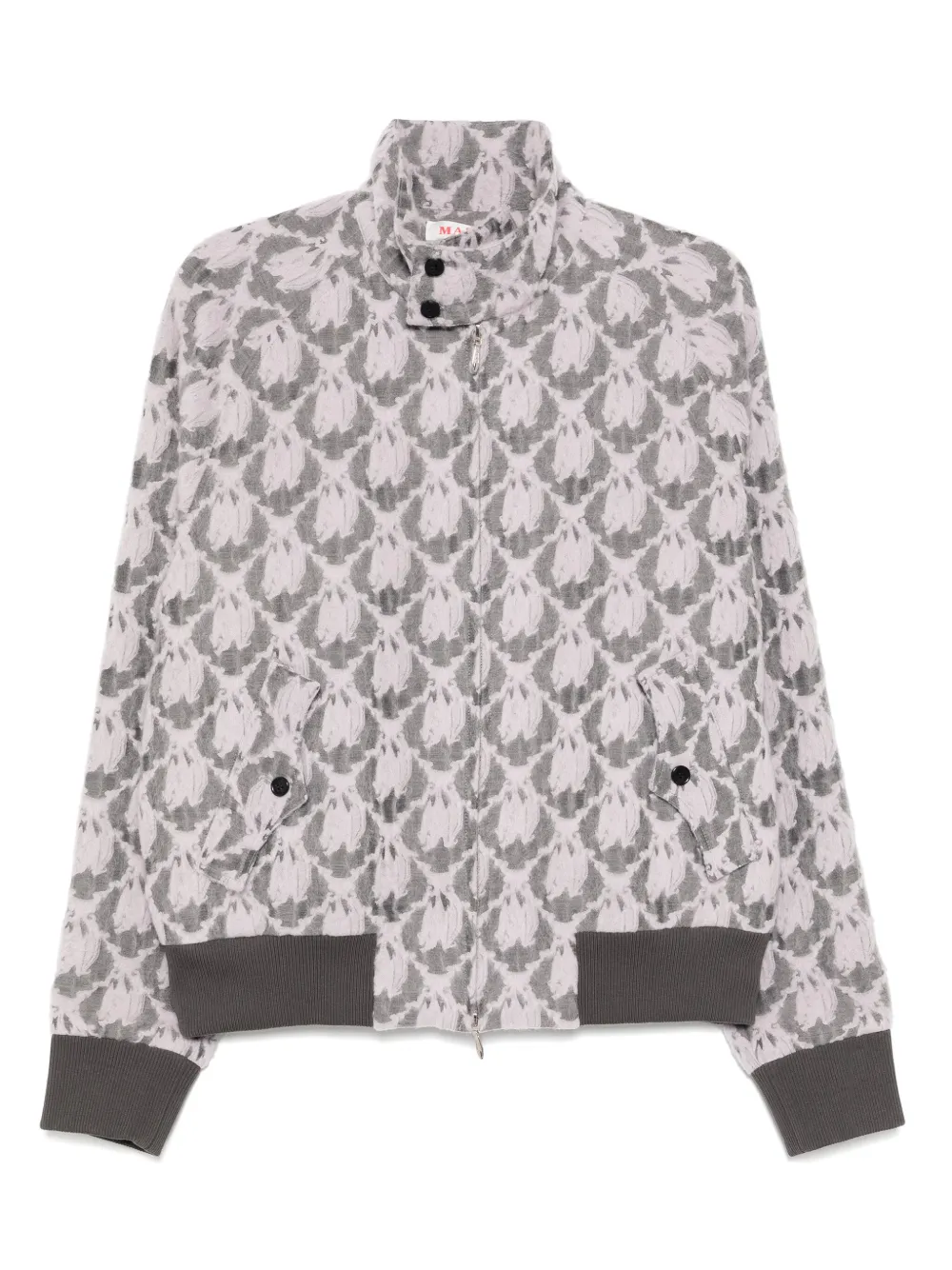 bat-jacquard drizzler jacket
