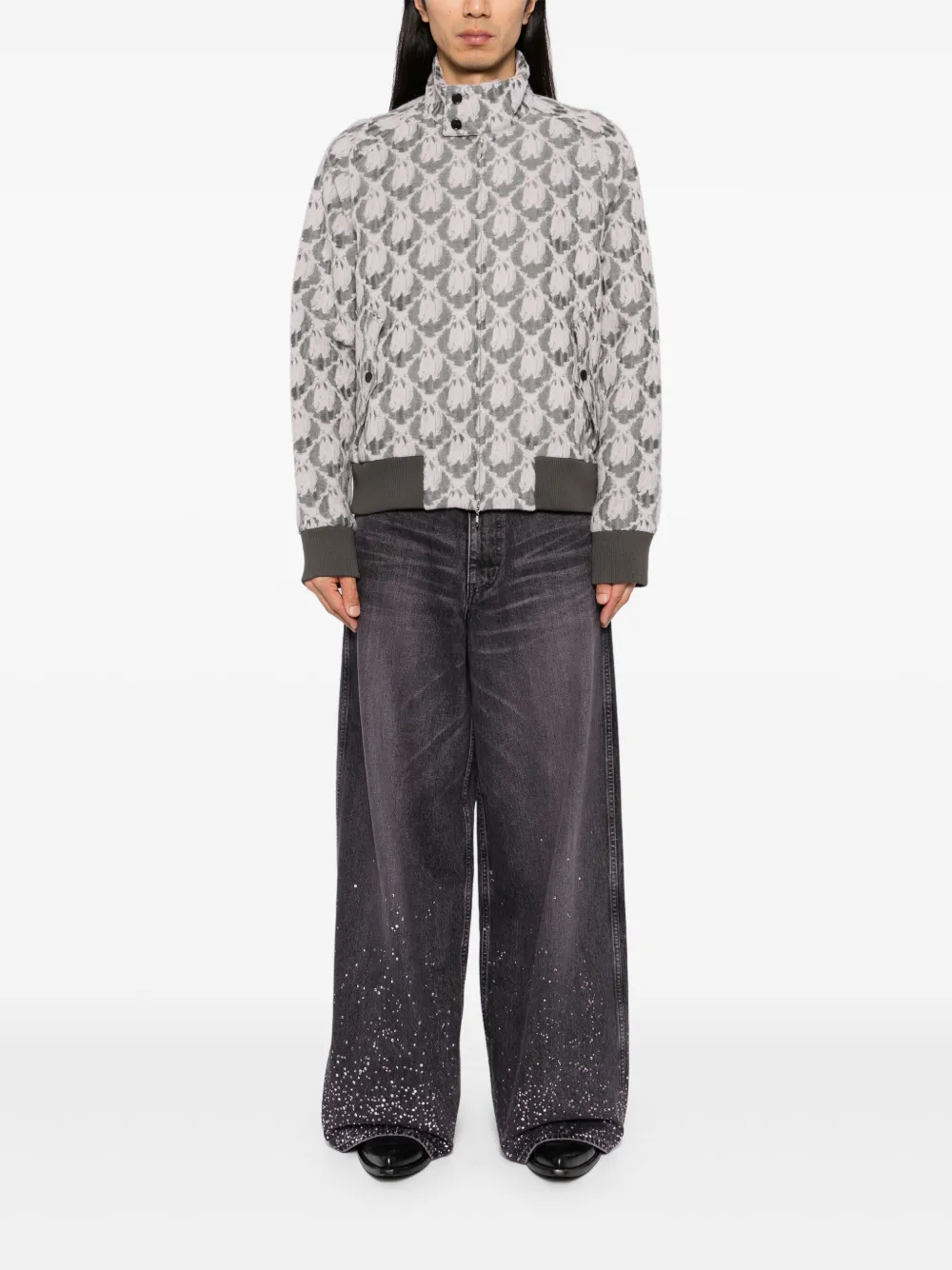 MASU bat-jacquard drizzler jacket | Bomber Jackets | Image 2