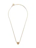 Christian Dior Pre-Owned 1980-1990s Heart rhinestone - Gold