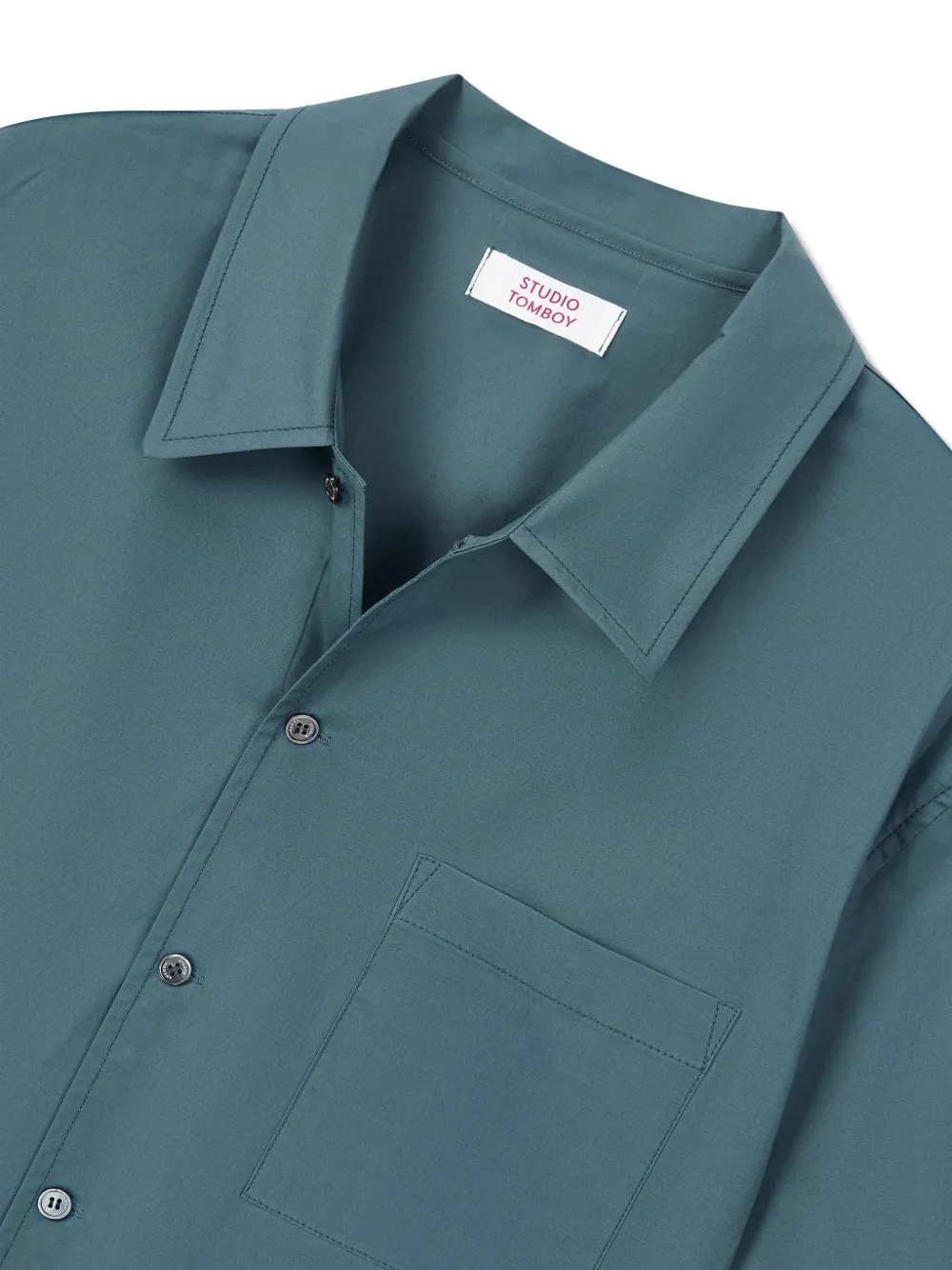 TOMBOY Shirt met zak en korte mouwen Groen