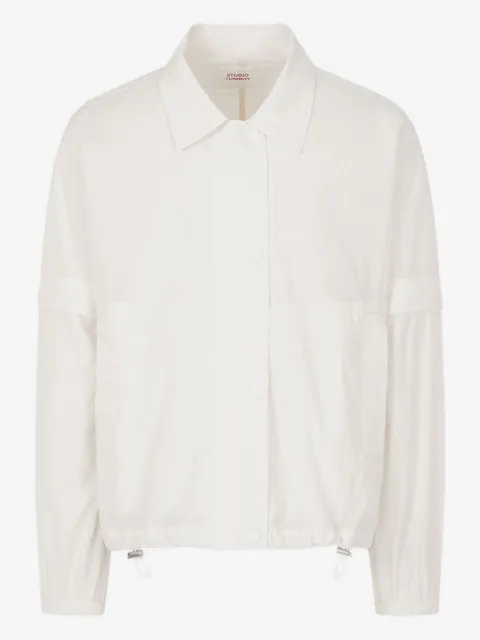 TOMBOY drawstring-hem shirt jacket