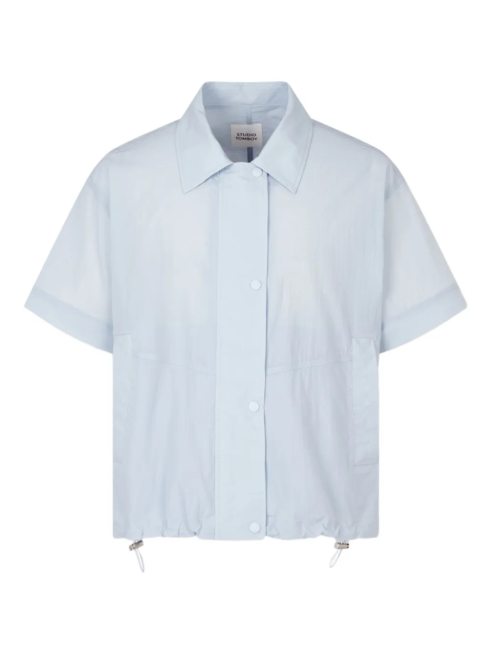 STUDIO TOMBOY drawstring-hem layered-sleeve jacket | Blue | Image 1