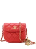 CHANEL Pre-Owned 2019 Quilted Lambskin Pearl Crush Waist Bag belt bag - Red