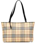 Burberry Pre-Owned 2000-2017 House Check Coated Canvas tote bag - Brown