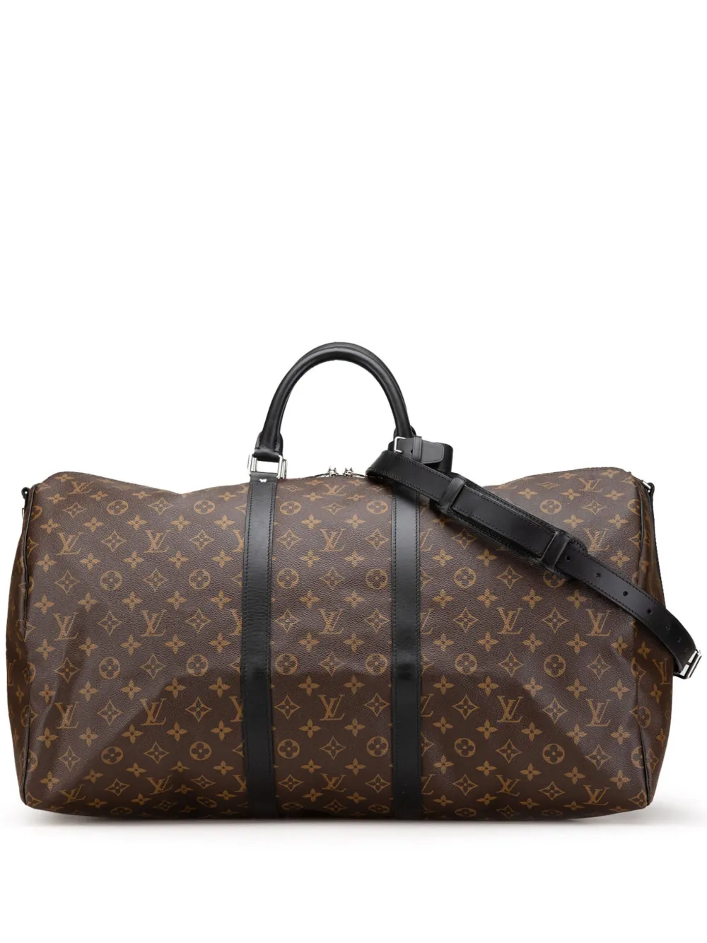 Louis Vuitton Pre-Owned 2012 Monogram Macassar Keepall Bandouliere 55 Louis Vuitton Pre-Owned 2012 Monogram Macassar Keepall Bandouliere 55