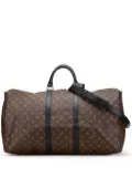 Louis Vuitton Pre-Owned 2012 Monogram Macassar Keepall Bandouliere 55 travel bag - Brown