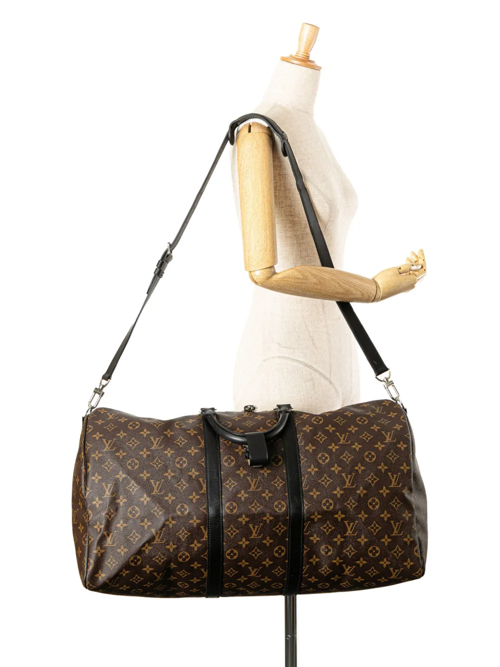 Louis Vuitton Pre-Owned 2012 Monogram Macassar Keepall Bandouliere 55 travel bag | Estilos de archivo | Image 2