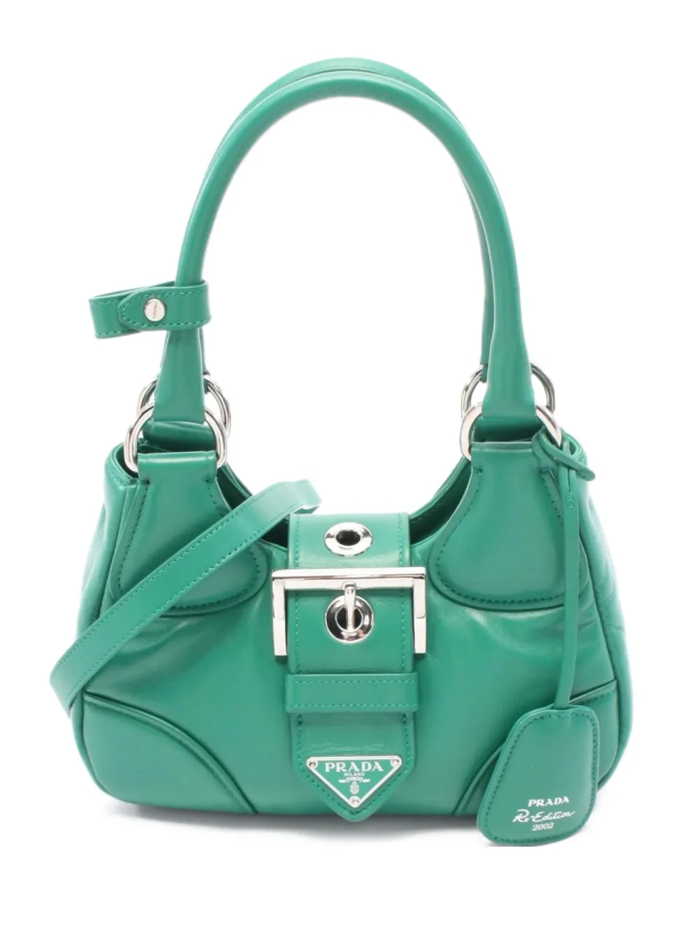 Prada Pre-Owned padded leather top handle bag | Green | Image 1