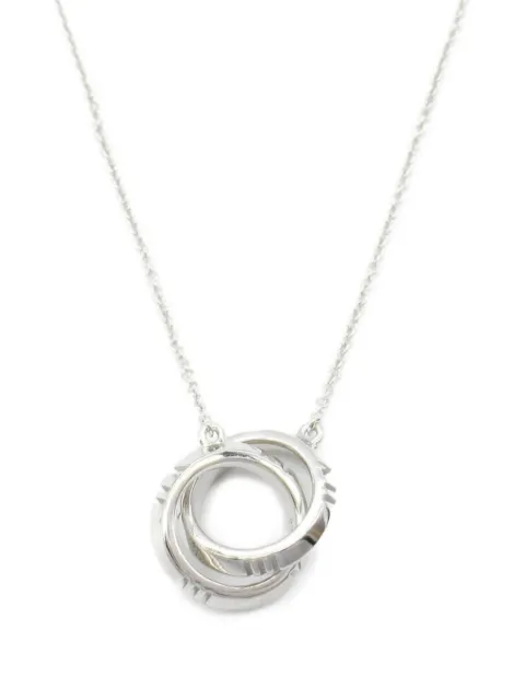 Tiffany & Co. Pre-Owned قلادة 'دابل سيركل' ذهب أبيض عيار 18 من عقد 2010