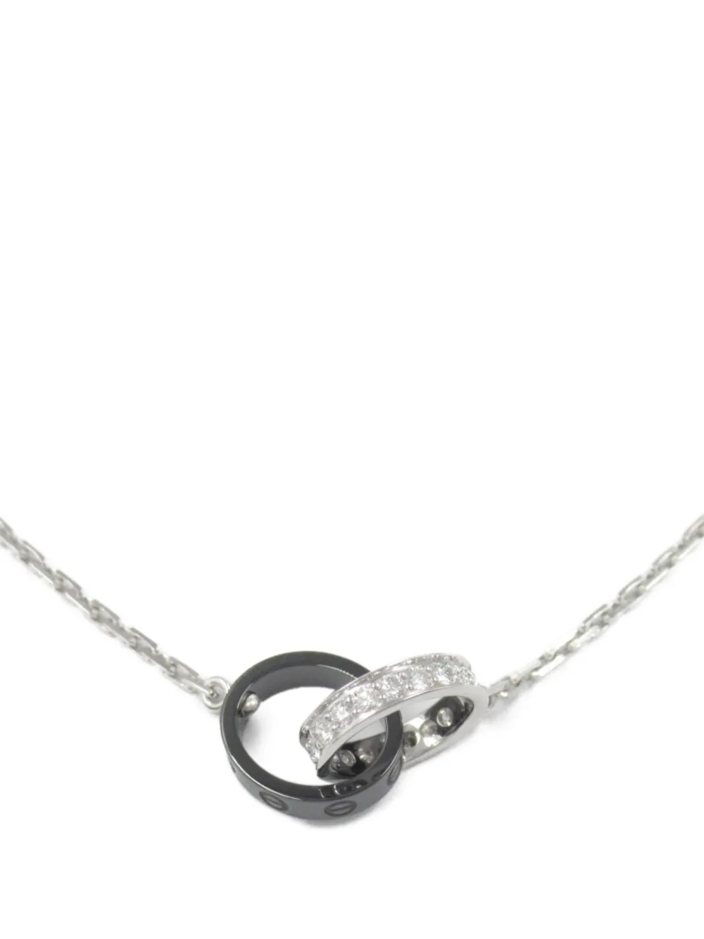 Cartier 2010s 18K white gold Baby Love diamonds necklace | Silver | Image 1
