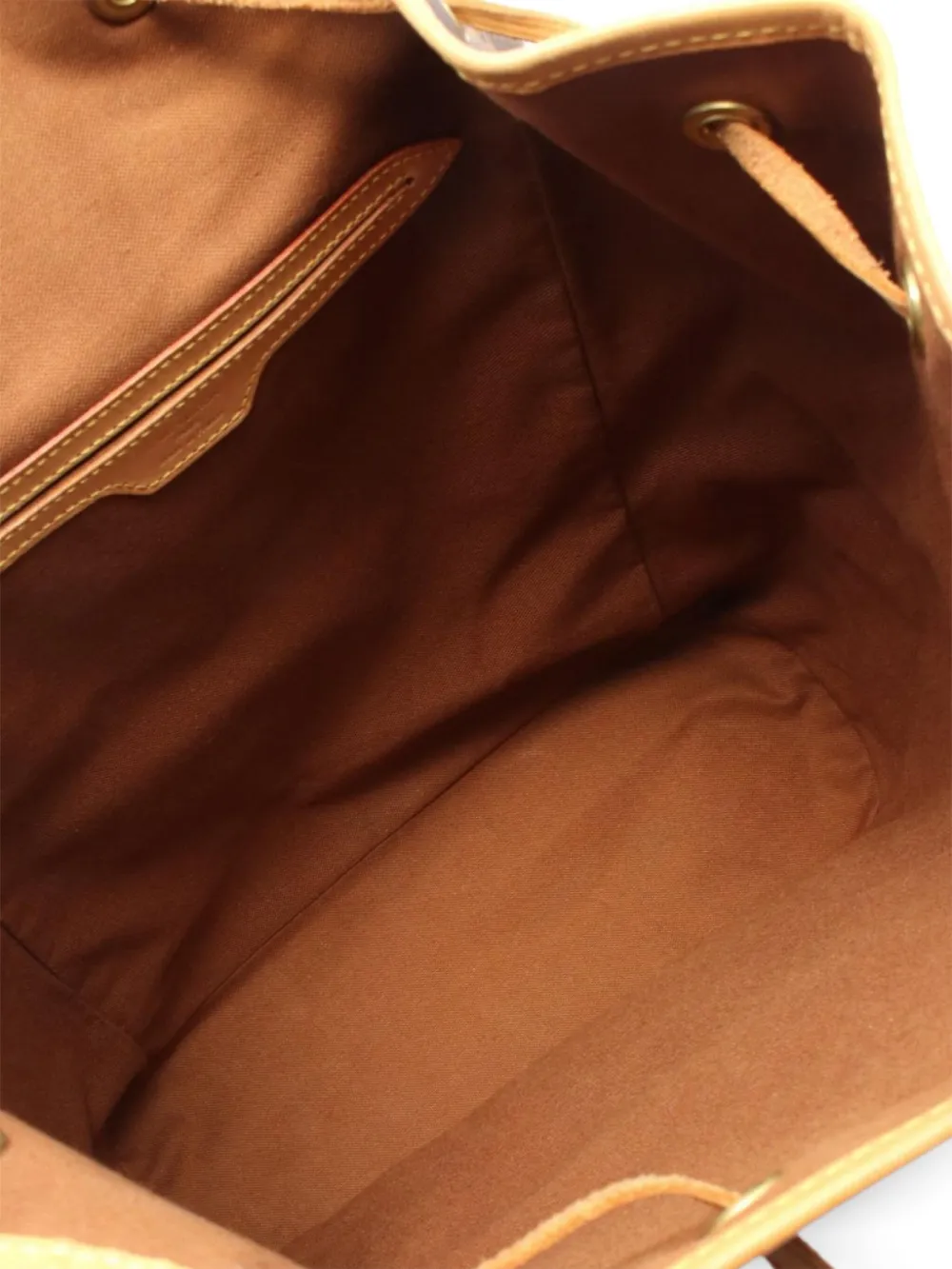 Pre-owned Louis Vuitton 1997 Montsouris Gm Monogram Backpack In Brown