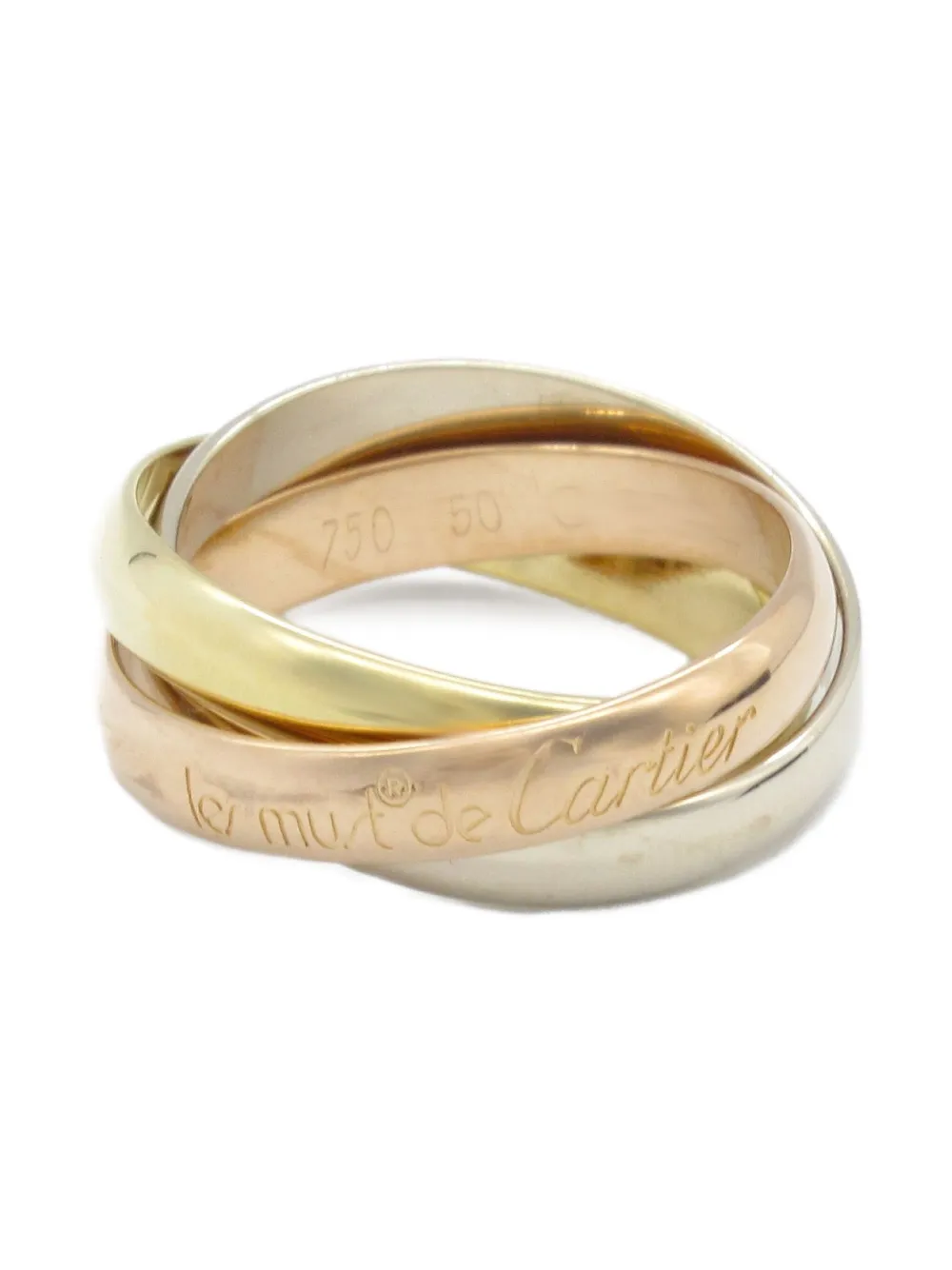 Cartier 2010s トリニティ リング 18Kゴールド - イエロー Cartier 2010s トリニティ リング 18Kゴールド - イエロー