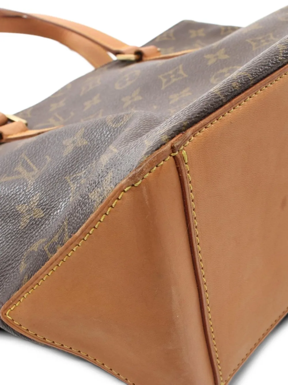 Pre-owned Louis Vuitton 2001 Cabas Piano Shoulder Bag In Brown