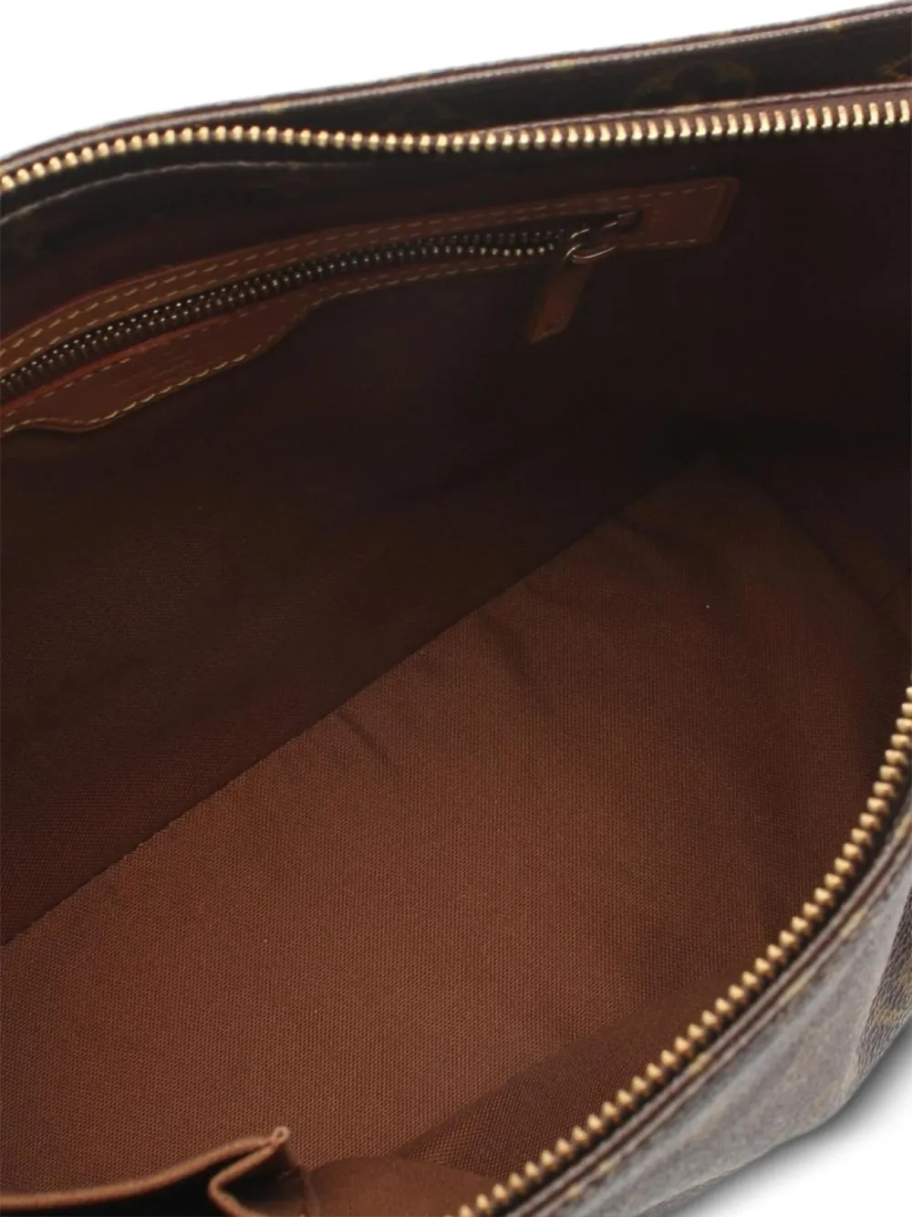 Pre-owned Louis Vuitton 2001 Cabas Piano Shoulder Bag In Brown