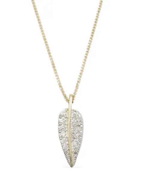 Tiffany & Co. Pre-Owned 10's 18kt yellow gold Leaf diamond necklace 