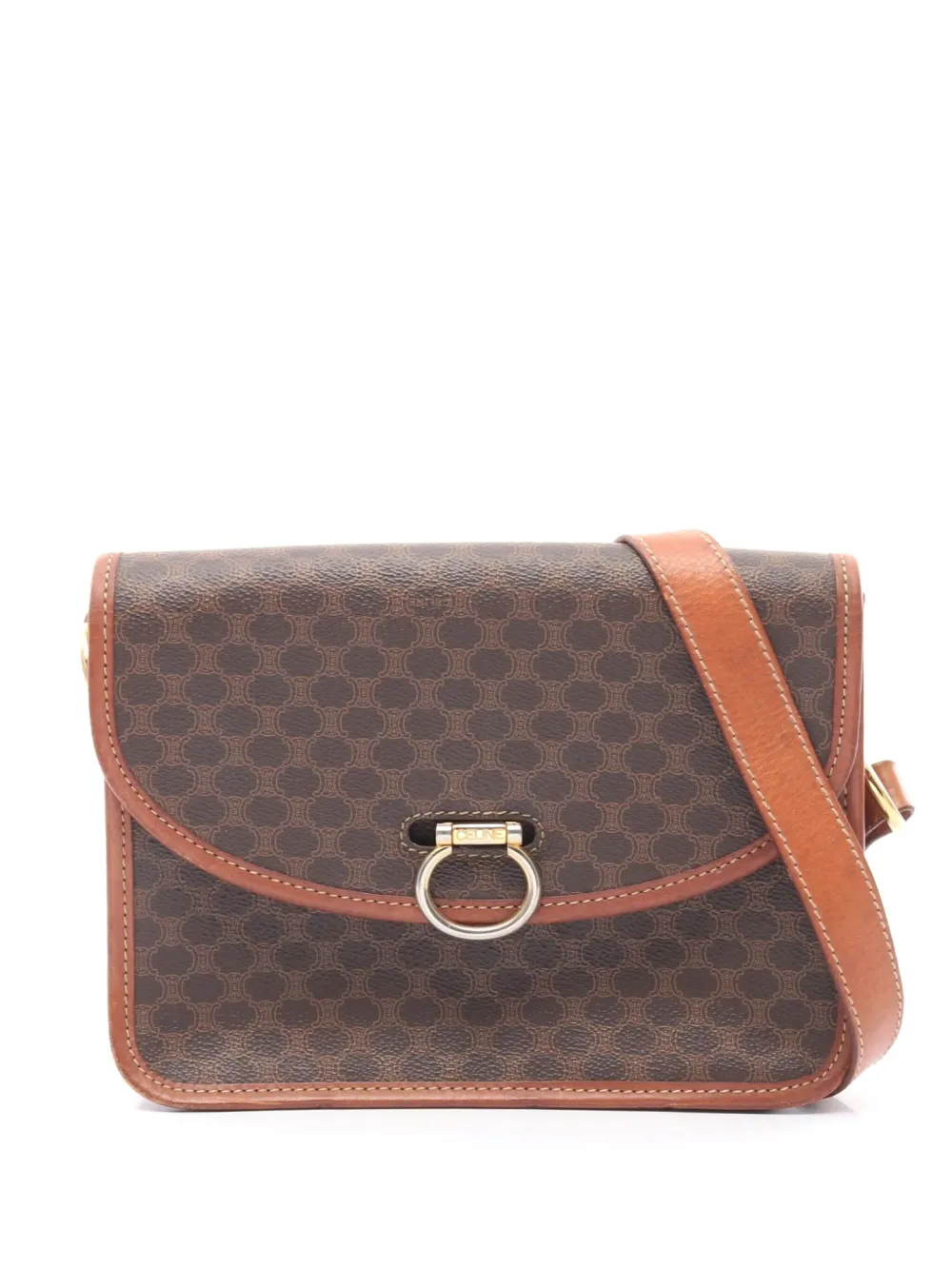 Céline Pre-Owned 2000s Macadam shoulder bag | Brown | Image 1