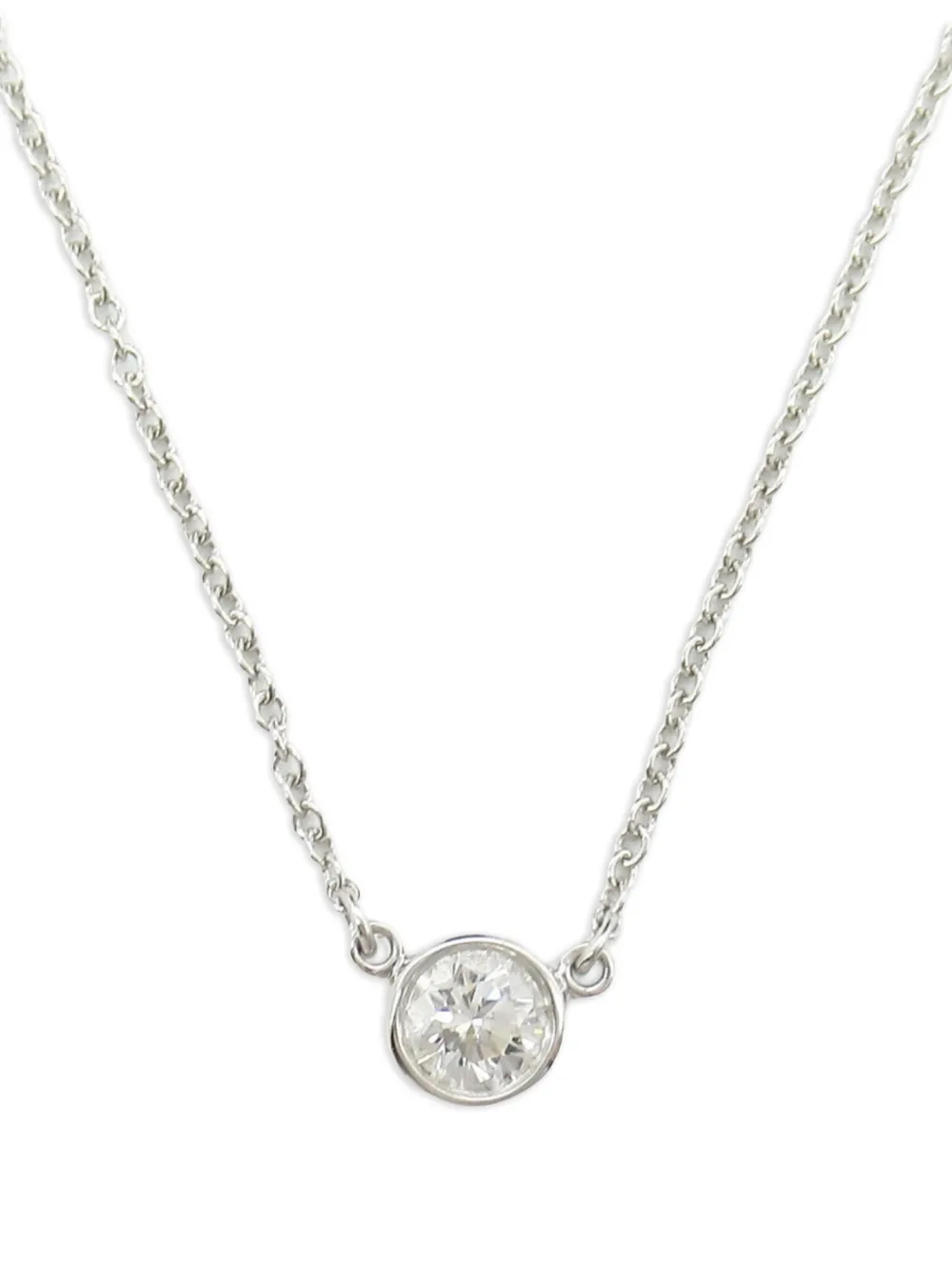Tiffany & Co. Pre-Owned x Elsa Peretti 2010s Diamonds By The Yard Halskette aus Platin | Silber | Image 1