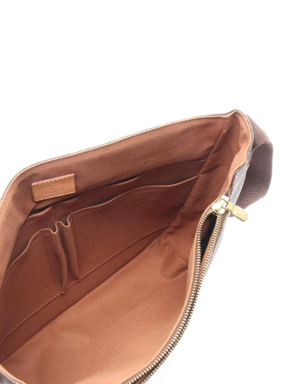 Pre-owned Louis Vuitton 2009 Beaubourg Mm Cross Body Bag In Brown