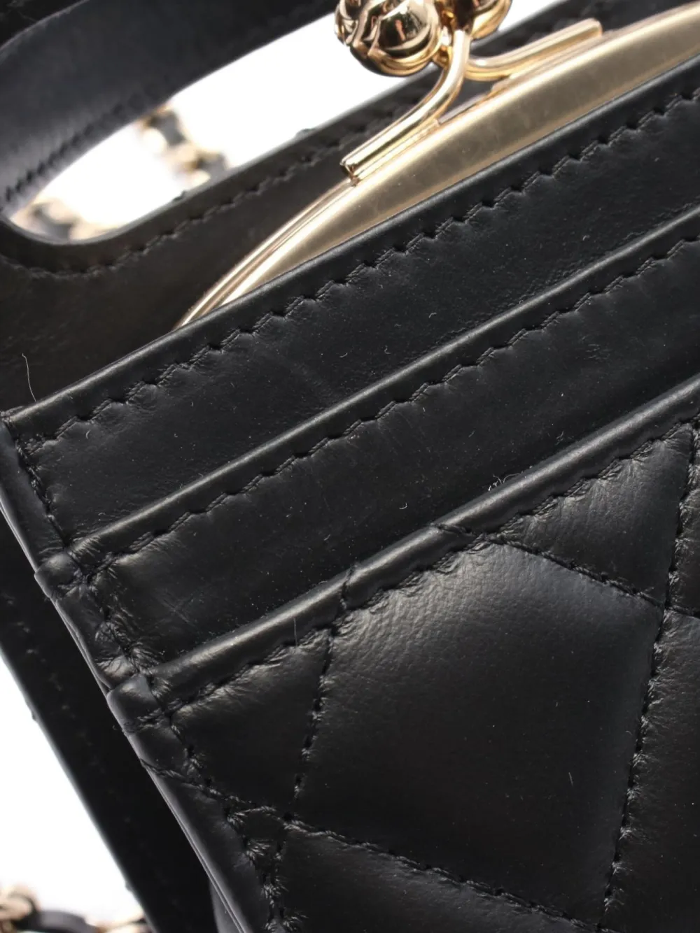 Pre-owned Chanel 2021 Interlocking Cc Two-way Handbag In Black