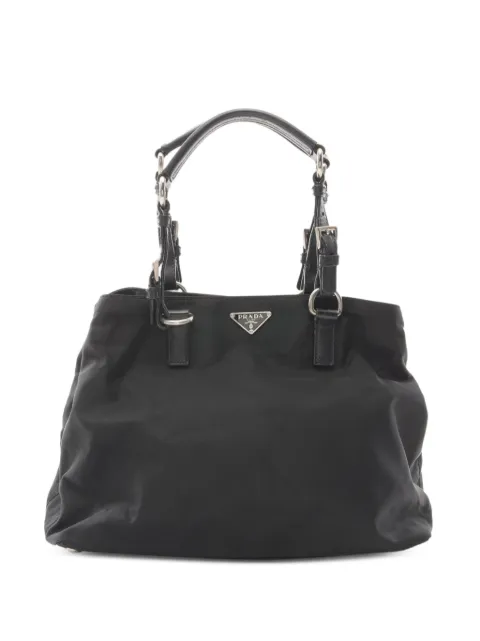 Prada Pre-Owned 2000s logo-plaque bag