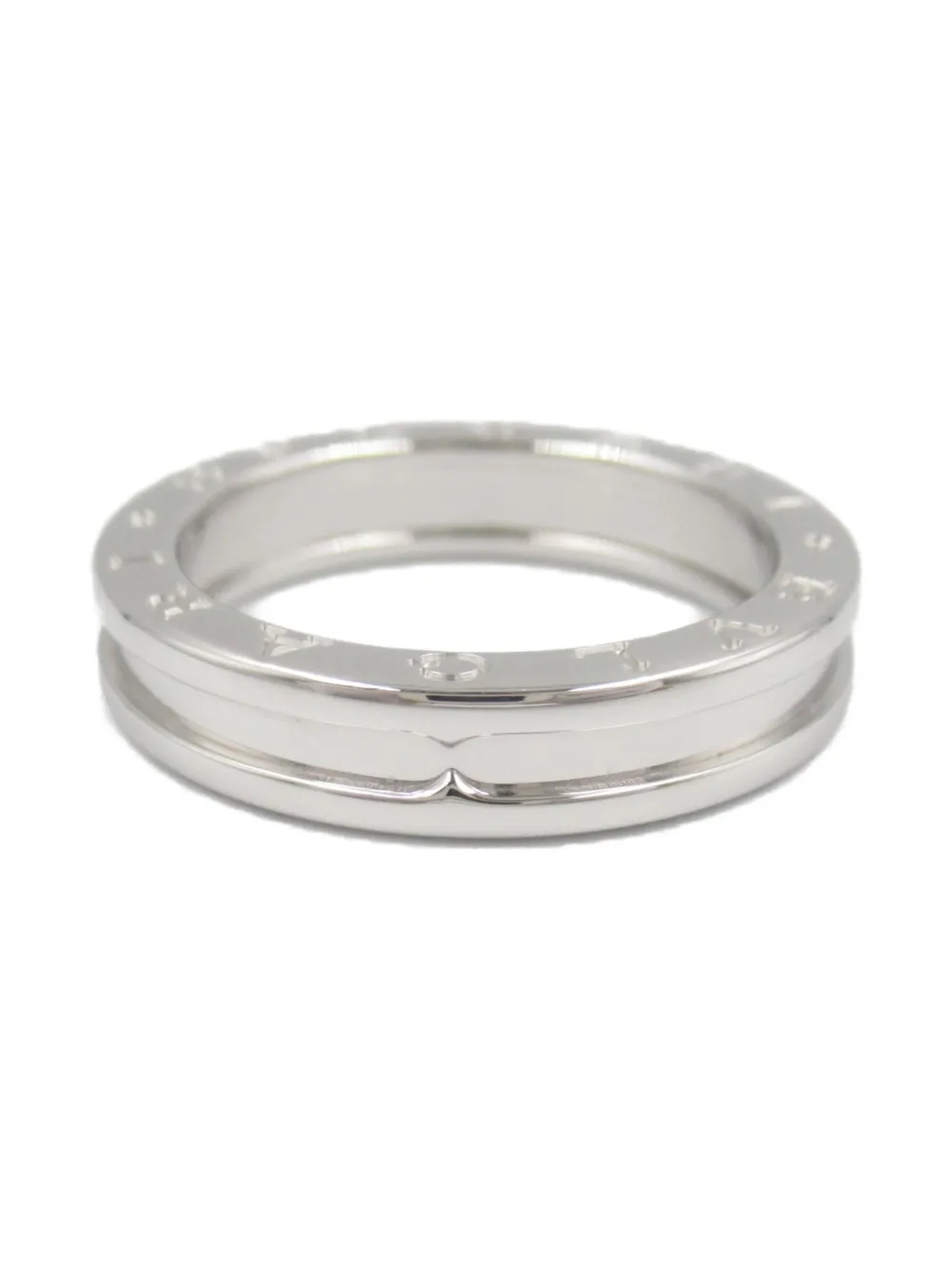 Bvlgari Pre-Owned 2010s 18K white gold B.zero1 ring | Men | Image 2